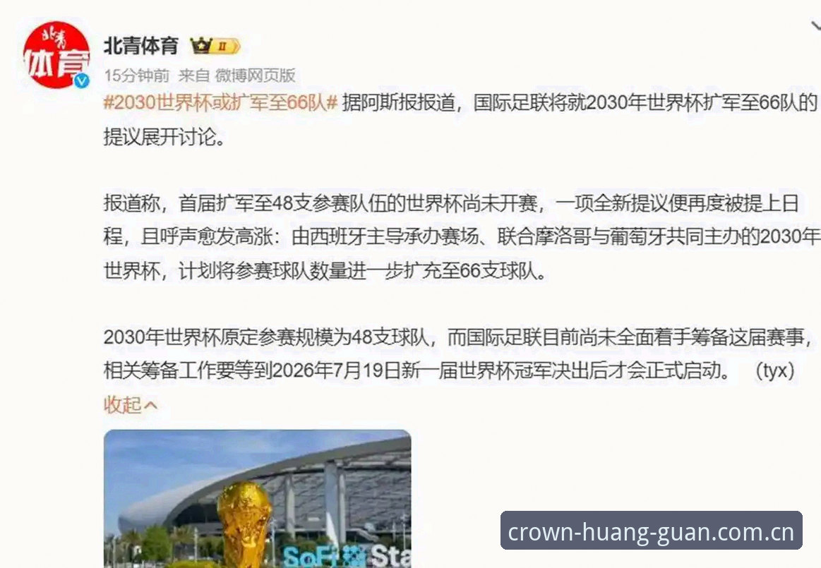 2030世界杯扩军至66队？中国男足参赛机遇与赛事直播实用指南